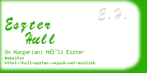 eszter hull business card